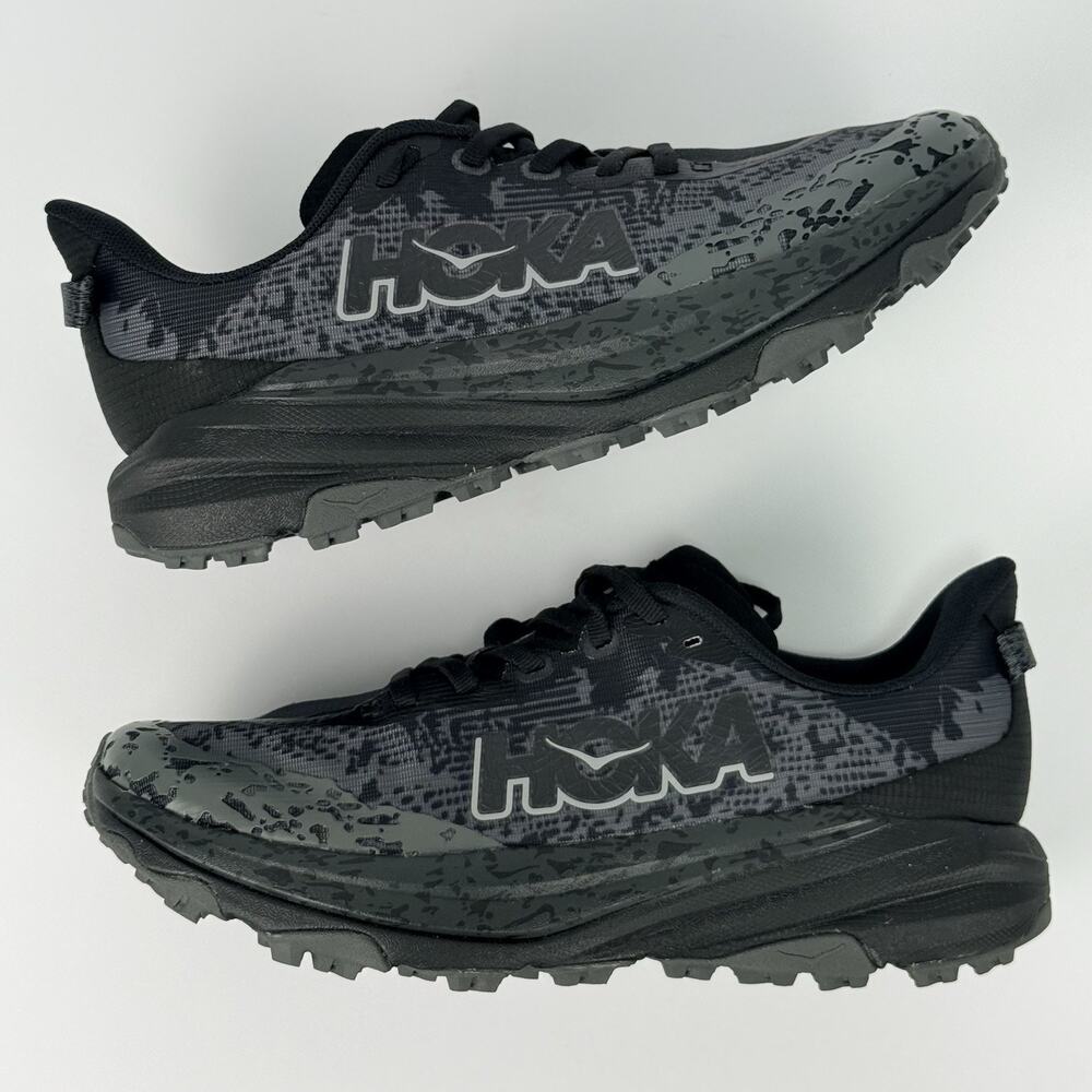 🔥 HOKA Speedgoat 6 Womens Size 5.5 Trail Running Shoes Black New No Box